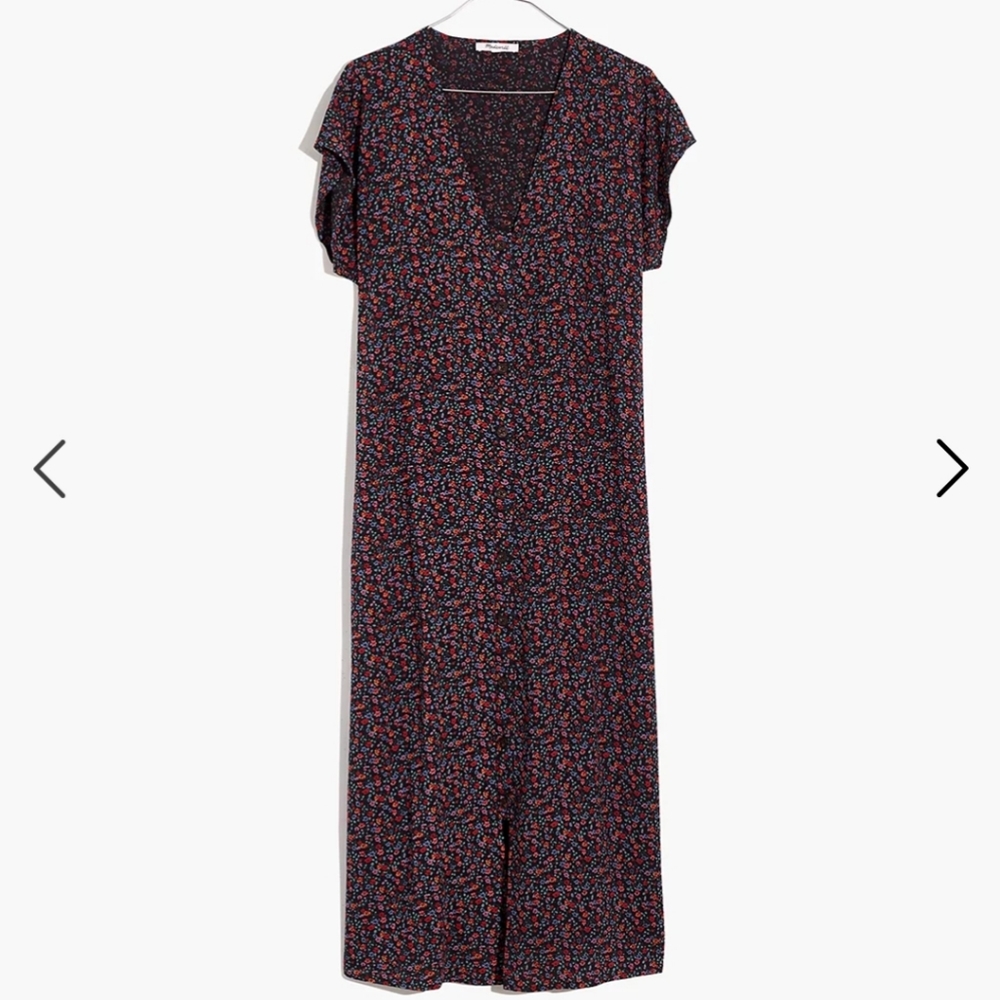 Madewell Easy Midi Dress  Floral Small